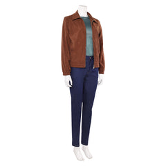 Stranger Things (2025) Max Mayfield Brown Blue Set Outfits Cosplay Costume