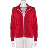 Stranger Things (2025) Max Mayfield Red Jacket Striped Shirt Set Outfits Cosplay Costume