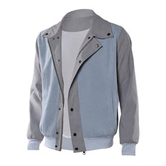 Stranger Things (2025) Mike Wheeler Blue Gray Jacket Outfits Cosplay Costume