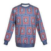 Stranger Things (2025) Mike Wheeler Blue Red Long Sleeve Shirt Cosplay Costume