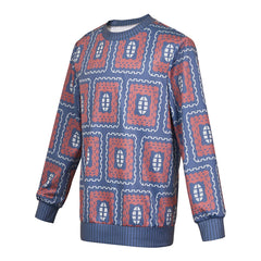 Stranger Things (2025) Mike Wheeler Blue Red Long Sleeve Shirt Cosplay Costume