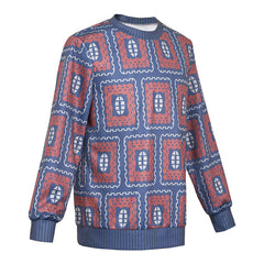 Stranger Things (2025) Mike Wheeler Blue Red Long Sleeve Shirt Cosplay Costume