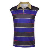 Stranger Things (2025) Mike Wheeler Striped Sleeveless Shirt Outfits Cosplay Costume