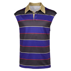 Stranger Things (2025) Mike Wheeler Striped Sleeveless Shirt Outfits Cosplay Costume