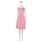 Stranger Things (2025) Nancy Wheeler Red Striped Dress Set Outfits Cosplay Costume