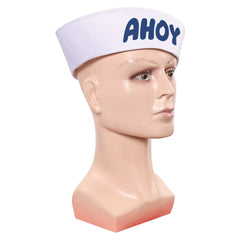 Stranger Things (2025) Scoops Ahoy White Hat Cap Cosplay Accessories Props
