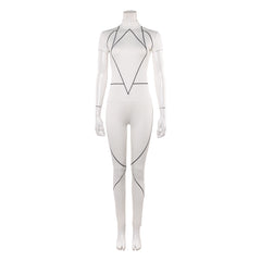 Stranger Things (2026) Kali Prasad White Jumpsuit Outfits Cosplay Costume