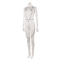 Stranger Things (2026) Kali Prasad White Jumpsuit Outfits Cosplay Costume