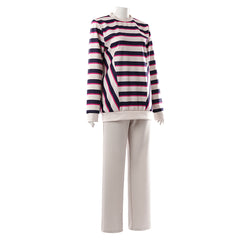 Stranger Things Nancy Wheeler Striped Shirt Set Outfits Cosplay Costume