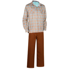Stranger Things Will Byers Plaid Shirt Trousers Set Outfits Cosplay Costume