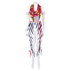 Street Fighter 6 Elena White Combat Set Outfits Cosplay Costume Carnival Suit