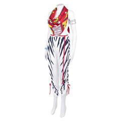 Street Fighter 6 Elena White Combat Set Outfits Cosplay Costume Carnival Suit
