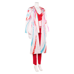 Street Fighter 6 Mai Shiranui Red Set White Robe Outfit 3 Cosplay Costume
