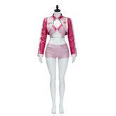 Super Mario Princess Peach Pink Racing Suit Set Outfits Cosplay Costume