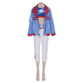 Tamamo Cross Blue White Jacket Pants Set Outfits Cosplay Costume