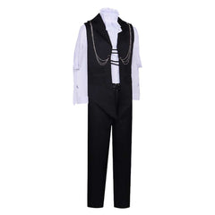 Tamon's B-Side (2026) Ouri Sakaguchi Black Vest Set Outfits Cosplay Costume