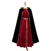 Tangled Mother Gothel Red Dress Cloak Set Outfits Cosplay Costume