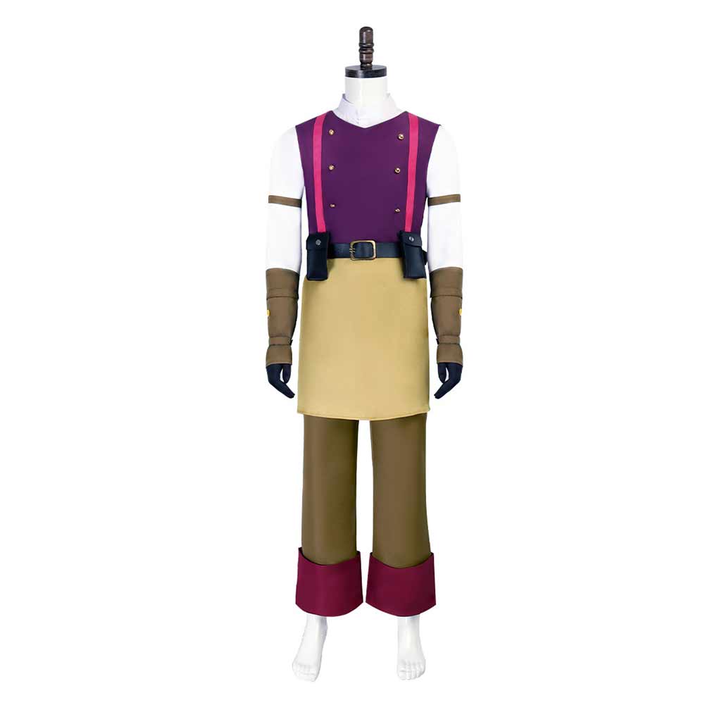 Tangled Varian Purple Vest Set Outfits Cosplay Costume Halloween Carnival Suit