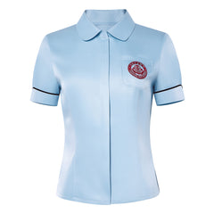 Teach You A Lesson (2026) Daehan High School Uniform Blue Shirt Cosplay Costume