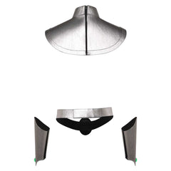 Teen Titans Starfire Silver Gorget Belt Bracers Cosplay Accessories Props