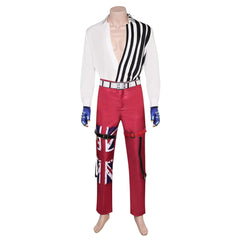 Tekken 8 Steve Fox Blue Red Boxer Outfits Cosplay Costume Carnival Suit
