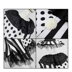 Terrifier 4 (2026) Art The Clown Black White Cape Cloak Hat Outfits Cosplay Halloween Costume
