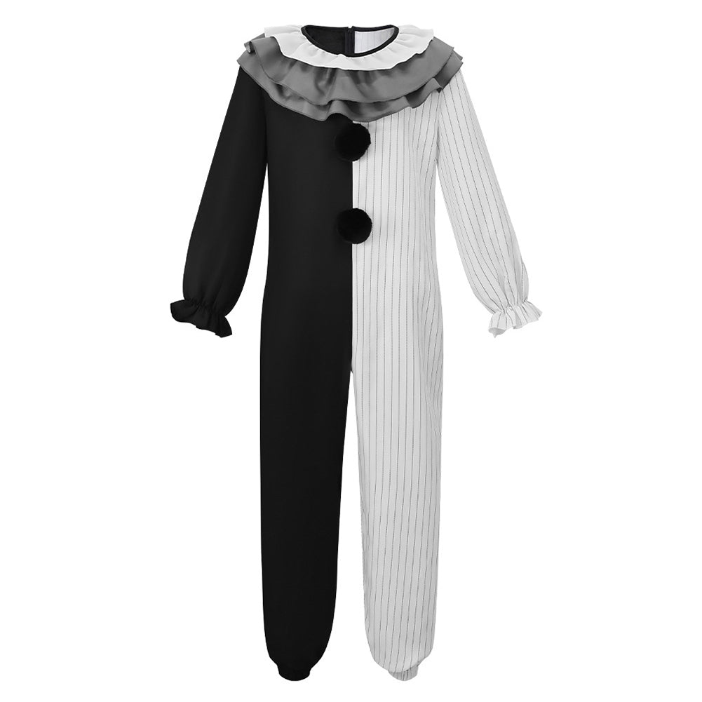 Terrifier 4 (2026) Art The Clown Layered Collar Jumpsuit Set Outfits Halloween Cosplay Costume 
