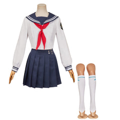 Final Fantasy VII: Ever Crisis Tifa Lockhart School Uniform White Set Cosplay Costume
