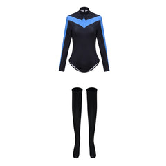 The Batman Nightwing Blue Black Jumpsuit For Women Outfits Cosplay Costume