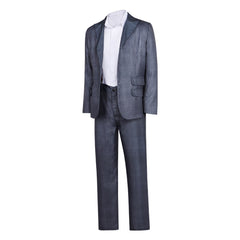 The Bride! (2026) Frankenstein Black Blue Suit Set Outfits Halloween Cosplay Costume
