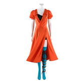 The Bride! (2026) The Bride Orange Dress Blue Socks Set Outfits Halloween Cosplay Costume