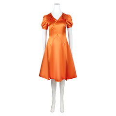 The Bride! (2026) The Bride Orange Dress Halloween Outfits Cosplay Costume