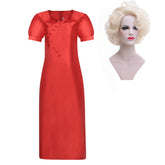 The Bride! (2026) The Bride Red Dress Outfits Halloween Cosplay Costume