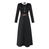 The Conjuring Nun Black Outfits Halloween Horror Cosplay Costume