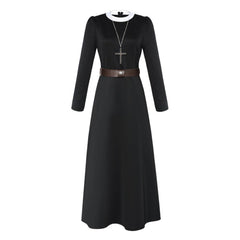 The Conjuring Nun Black Outfits Halloween Horror Cosplay Costume