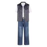 The Electric State (2025) Keats Shirt Jacket Trousers Set Outfits Cosplay Costume