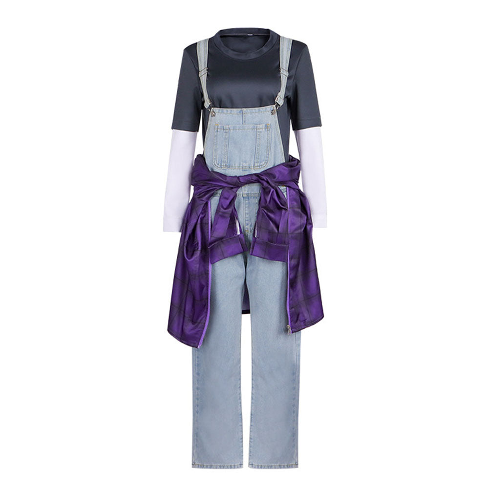 The Electric State (2025) Michelle Shirt Overalls Set Outfits Cosplay Costume