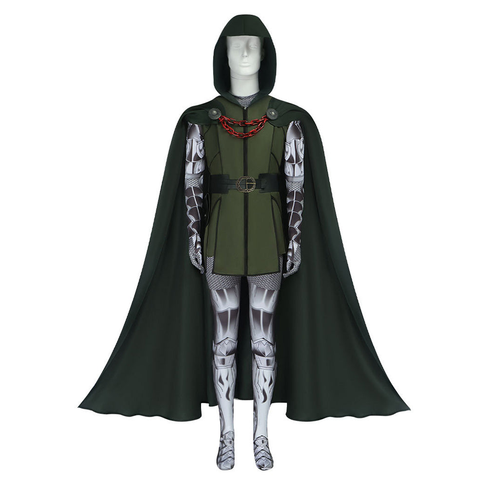 The Fantastic Four: First Steps (2025) Doctor Doom Jumpsuit Cloak Set Outfits Cosplay Costume