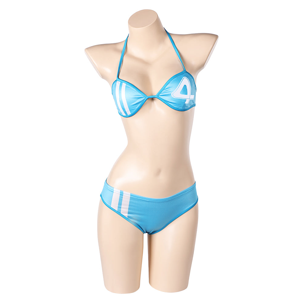 The Fantastic Four: First Steps (2025) Invisible Woman Susan Storm Bikinis Swimsuit Outfits Cosplay Costume