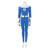 The Fantastic Four: First Steps (2025) Invisible Woman Susan Storm Blue Jumpsuit Outfits Cosplay Costume