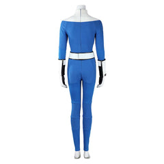 The Fantastic Four: First Steps (2025) Invisible Woman Susan Storm Blue Jumpsuit Outfits Cosplay Costume