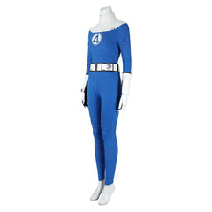 The Fantastic Four: First Steps (2025) Invisible Woman Susan Storm Blue Jumpsuit Outfits Cosplay Costume