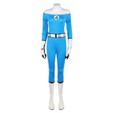 The Fantastic Four: First Steps (2025) Invisible Woman Susan Storm Blue White Uniform Cosplay Costume