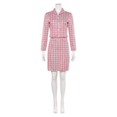 The Fantastic Four: First Steps (2025) Invisible Woman Susan Storm Red Plaid Set Cosplay Costume