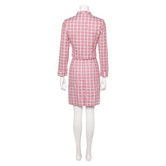 The Fantastic Four: First Steps (2025) Invisible Woman Susan Storm Red Plaid Set Cosplay Costume