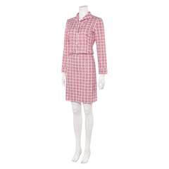 The Fantastic Four: First Steps (2025) Invisible Woman Susan Storm Red Plaid Set Cosplay Costume
