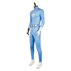 The Fantastic Four: First Steps (2025) Mr. Fantastic Blue Stripes Jumpsuit Cosplay Costume