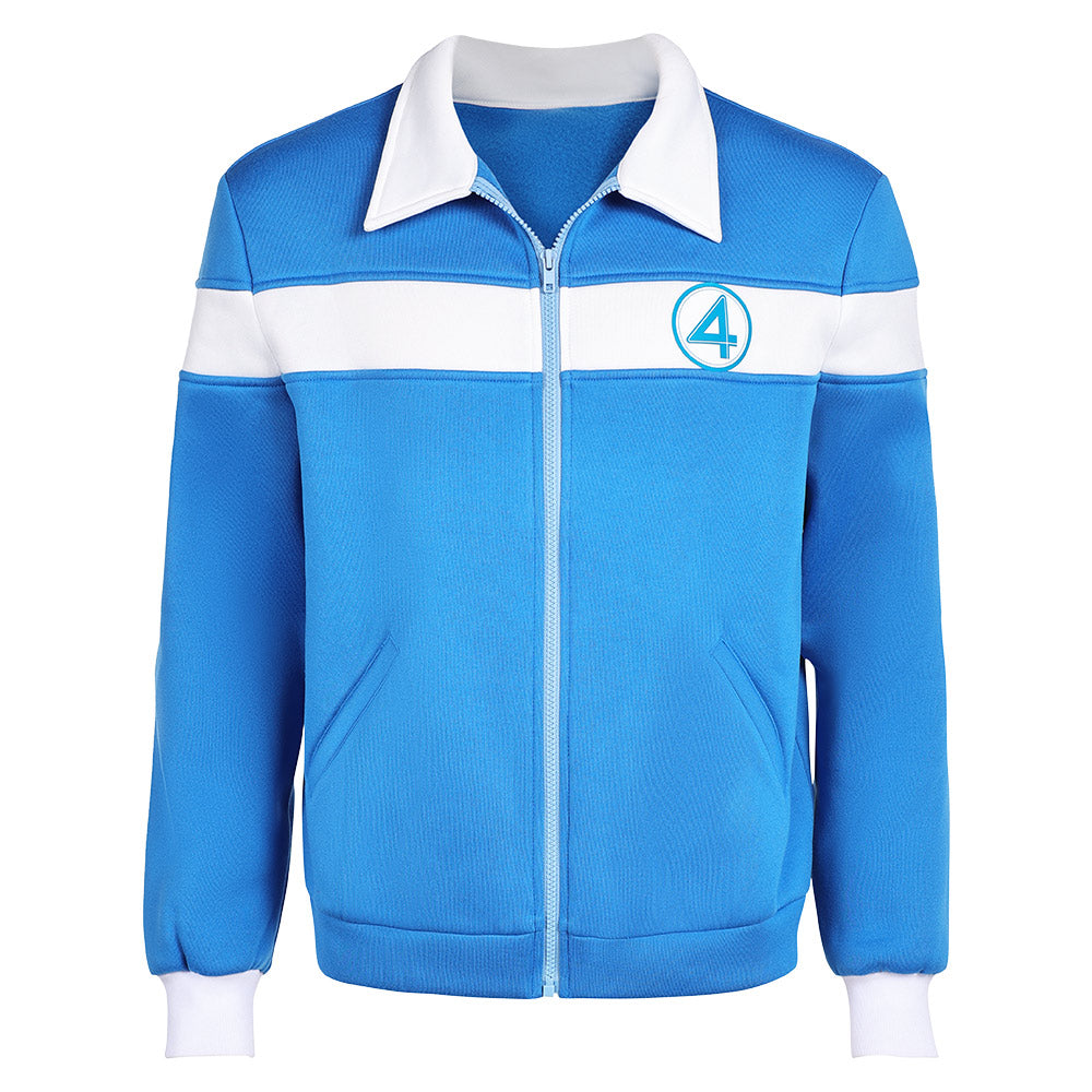 The Fantastic Four: First Steps (2025) The Thing Ben Grimm Blue Jacket Cosplay Costume