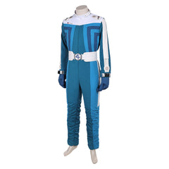 The Fantastic Four: First Steps (2025) The Thing Blue Jumpsuit Jacket Set Outfits Cosplay Costume