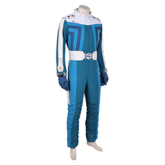 The Fantastic Four: First Steps (2025) The Thing Blue Jumpsuit Jacket Set Outfits Cosplay Costume